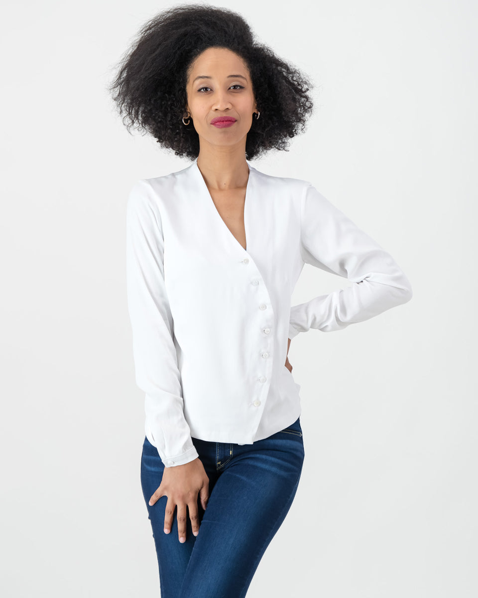 ingrid blouse - white