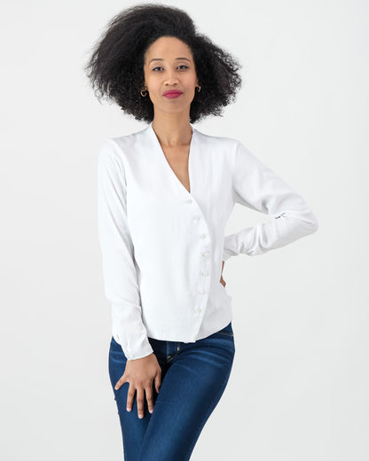 ingrid blouse - white