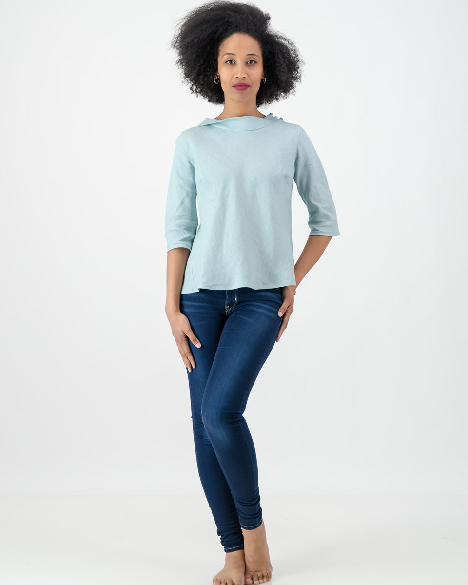 nolitha summer top - seafoam