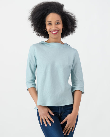 nolitha summer top - seafoam