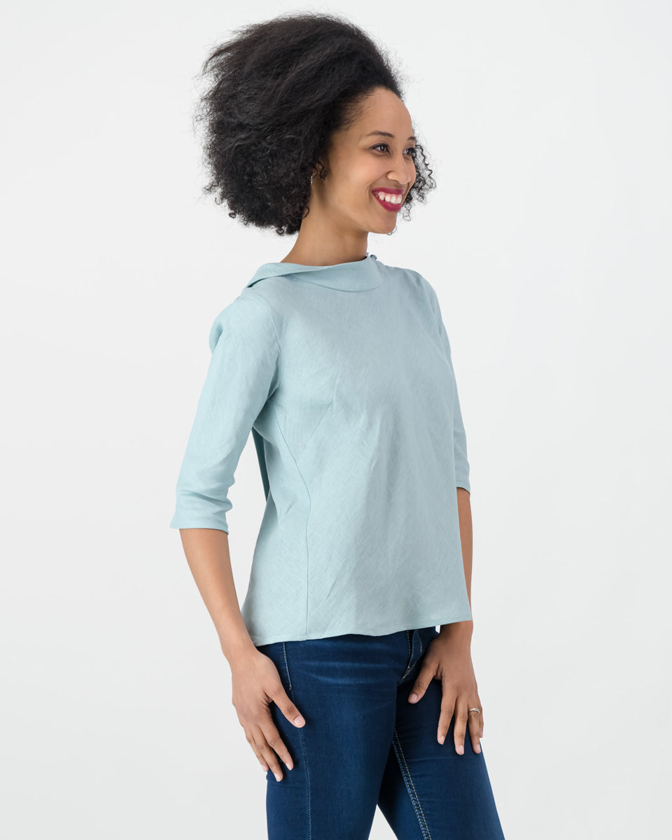 nolitha summer top - seafoam