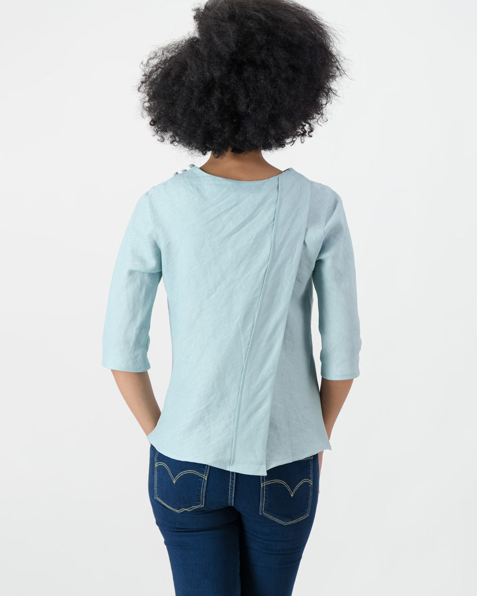 nolitha summer top - seafoam