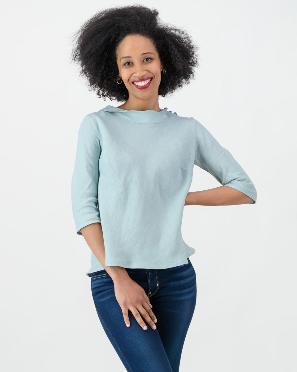 nolitha summer top - seafoam