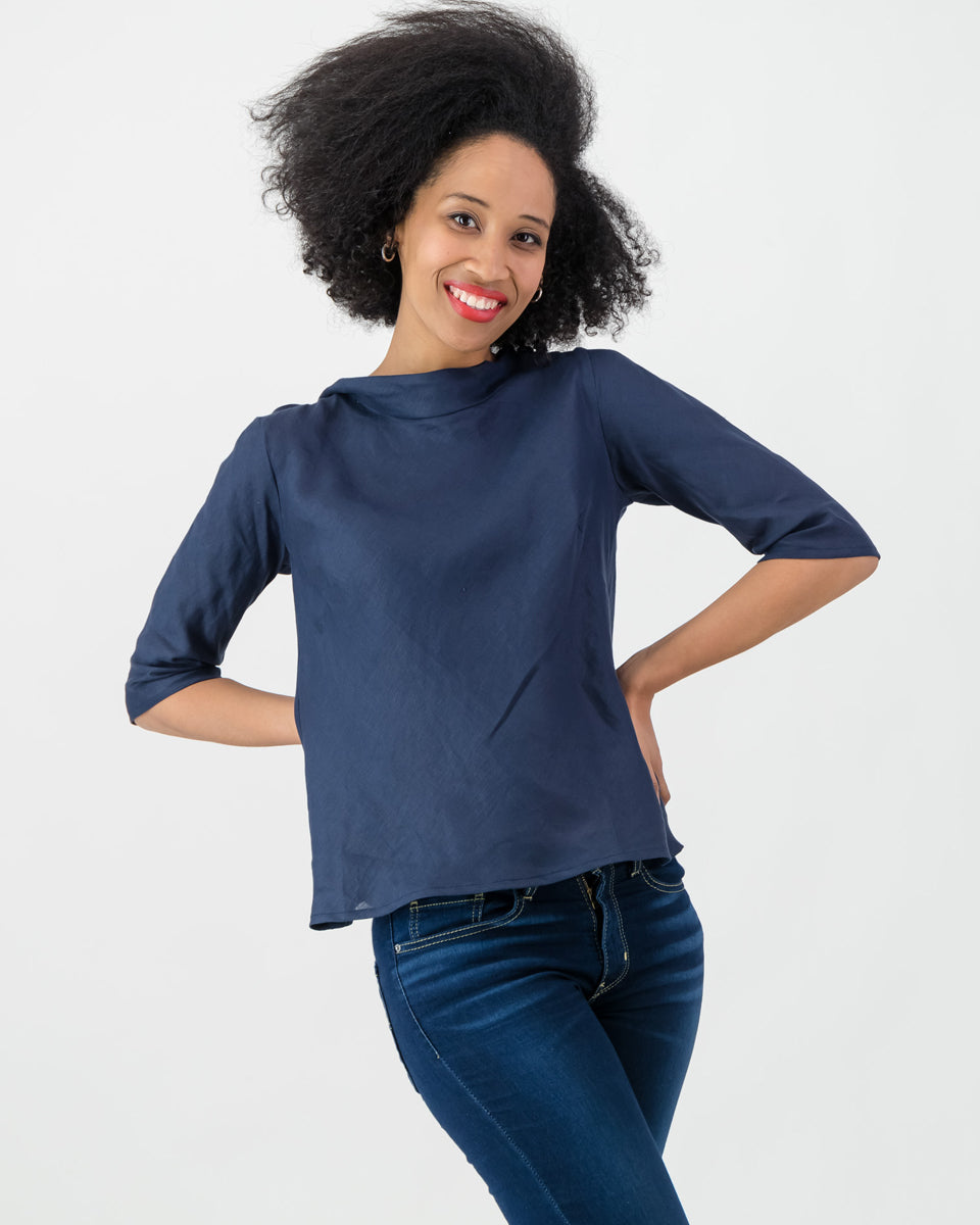 nolitha summer top - navy