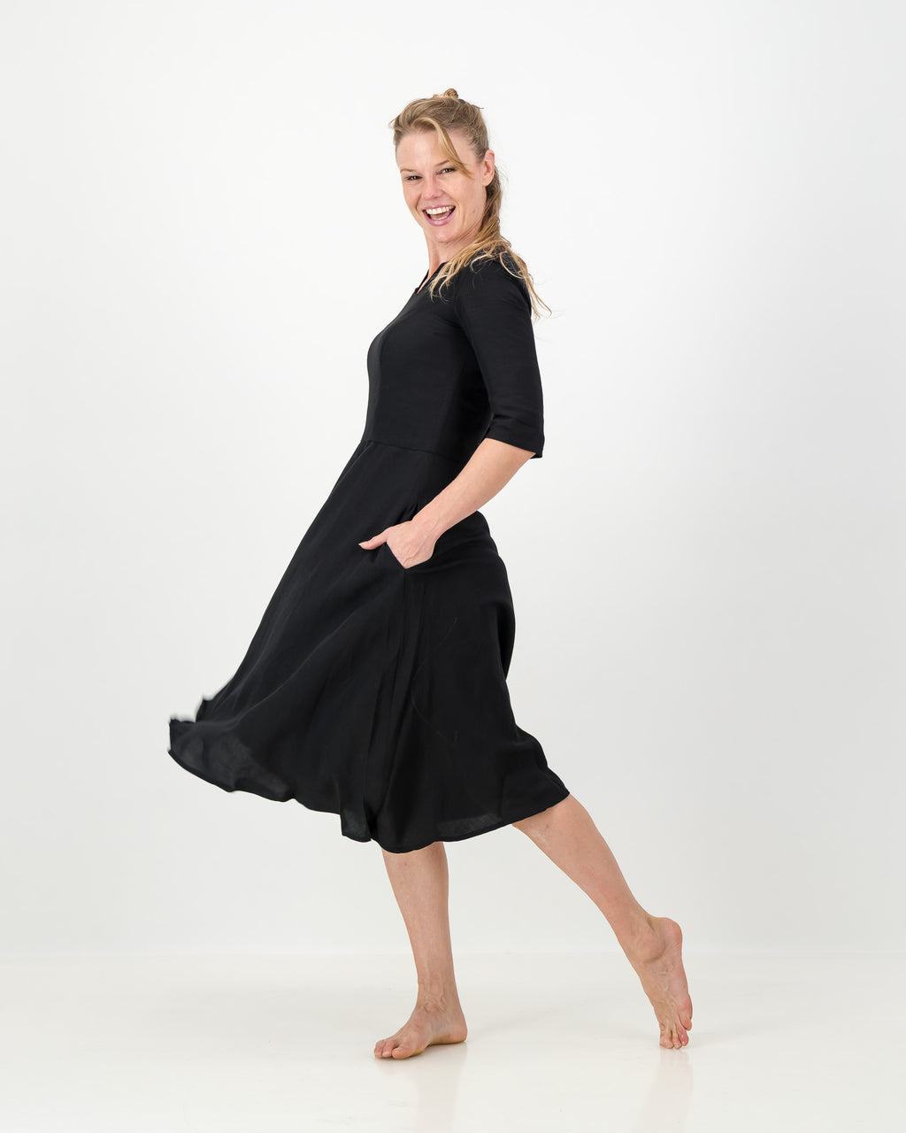 khloe dress - black