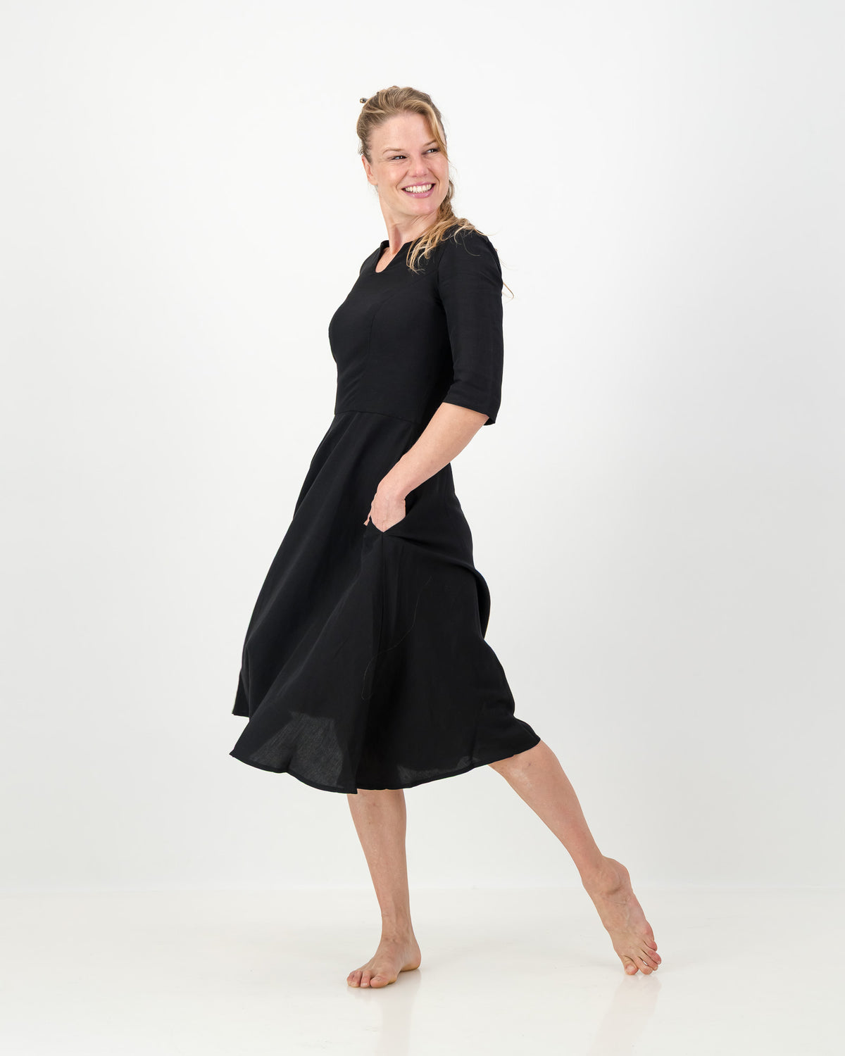 khloe dress - black