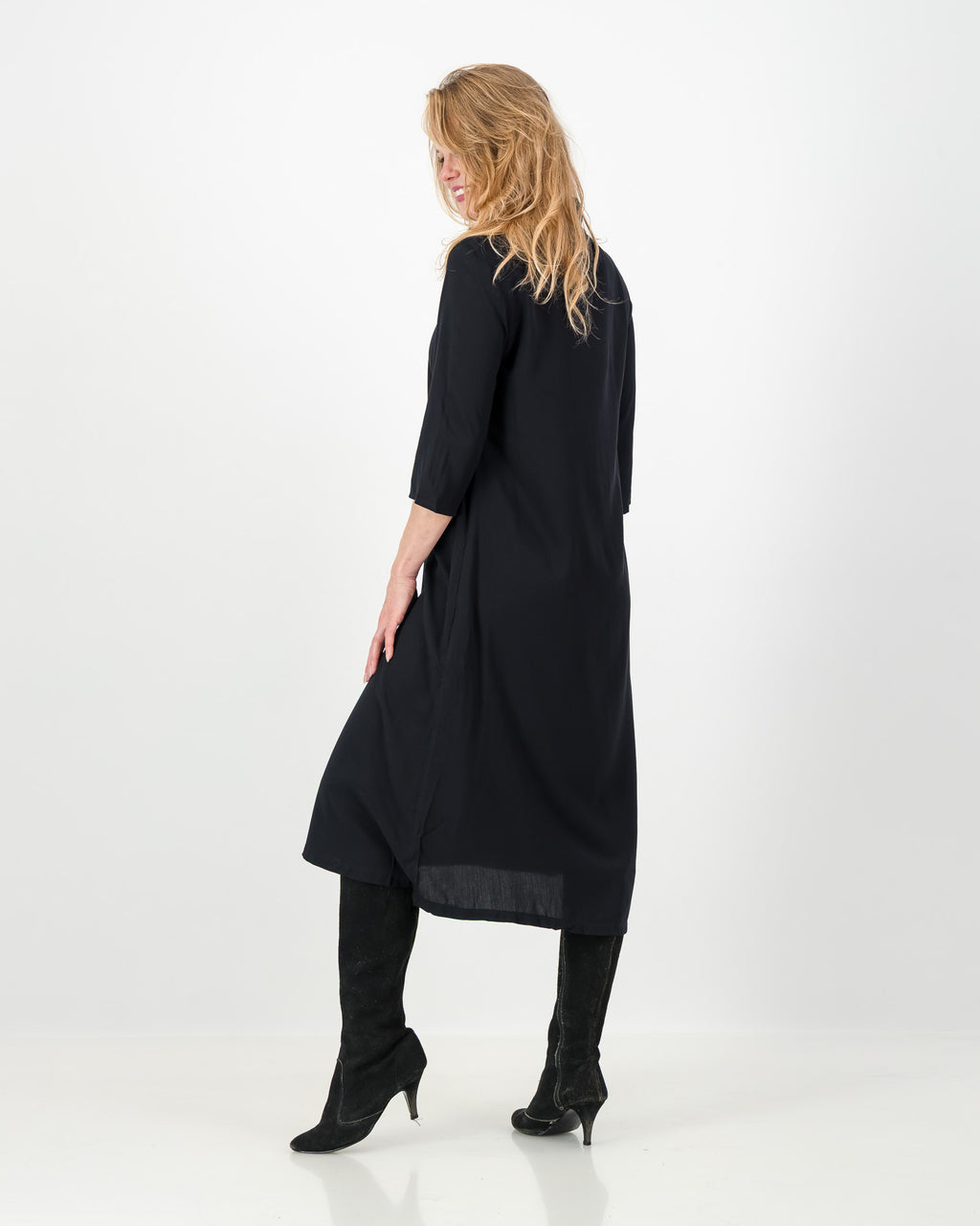 mila dress short - black