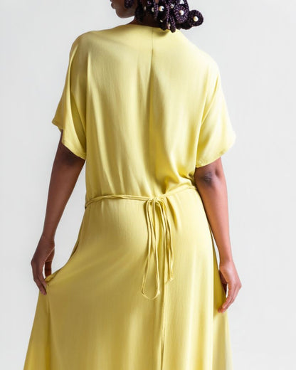vicki dress - chartreuse