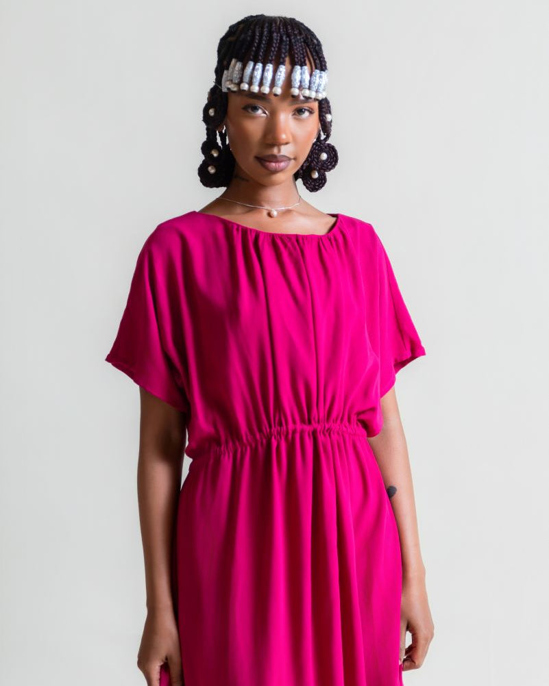vicki dress - berry