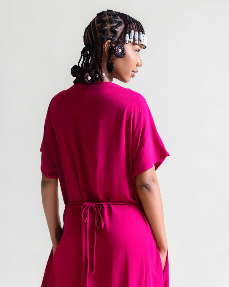 vicki dress - berry