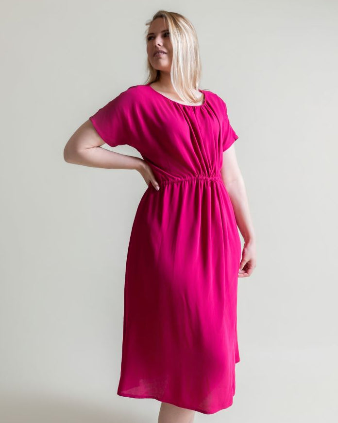 vicki dress - berry