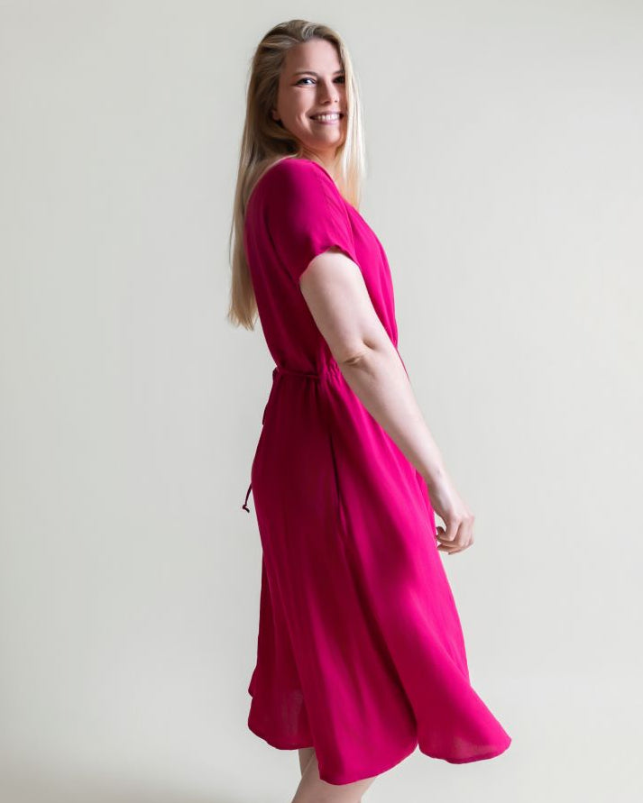 vicki dress - berry