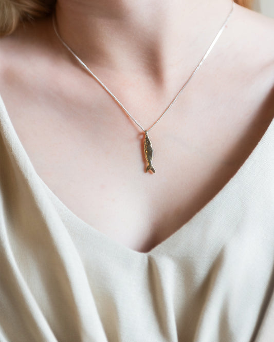 Sterling Silver Fish Necklace