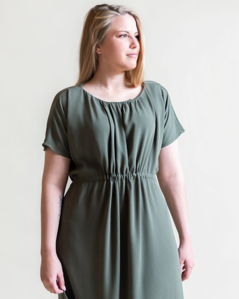 vicki dress - khaki