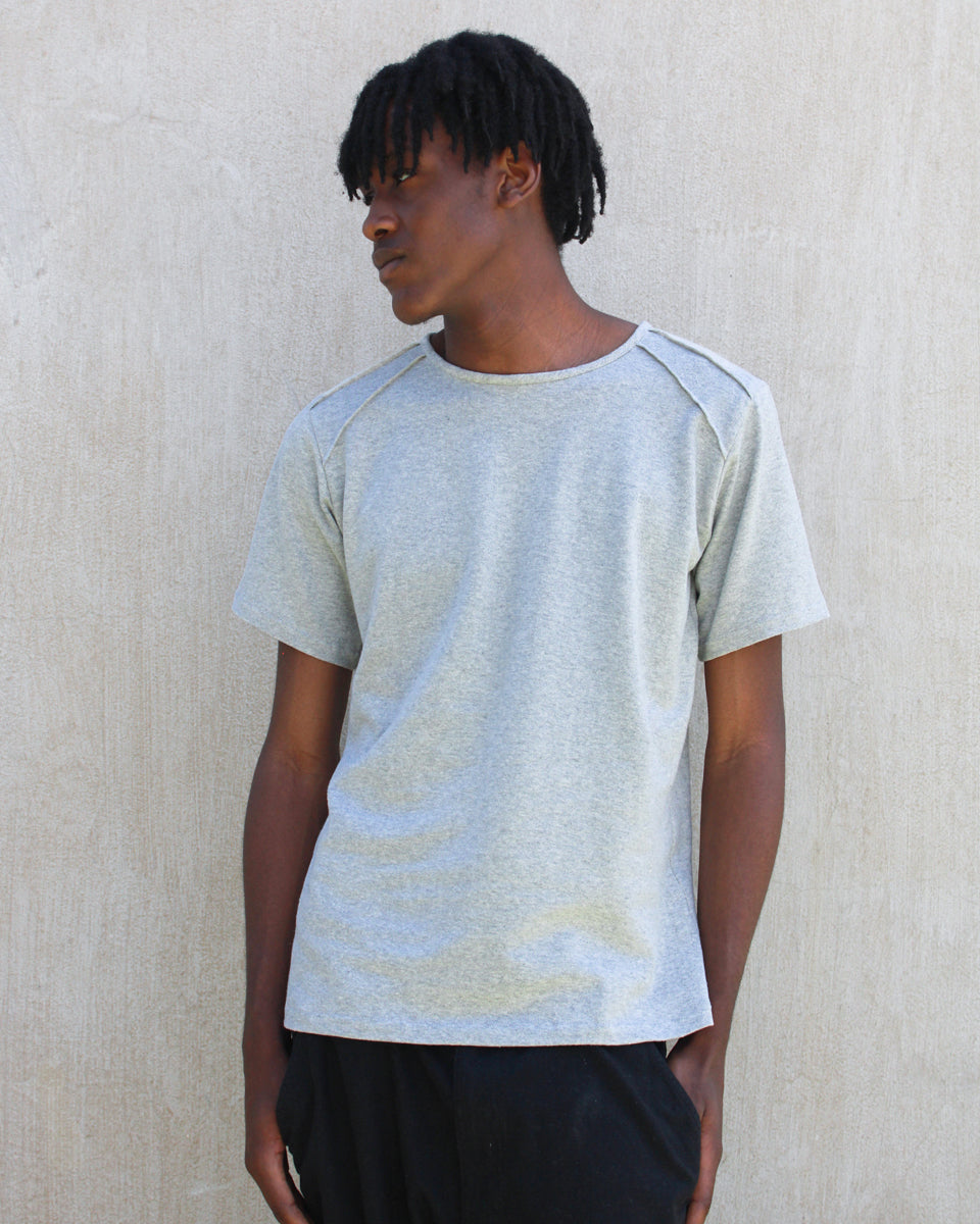 men's organic hemp T-shirt - light grey