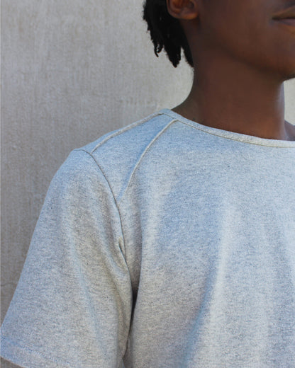 men's organic hemp T-shirt - light grey