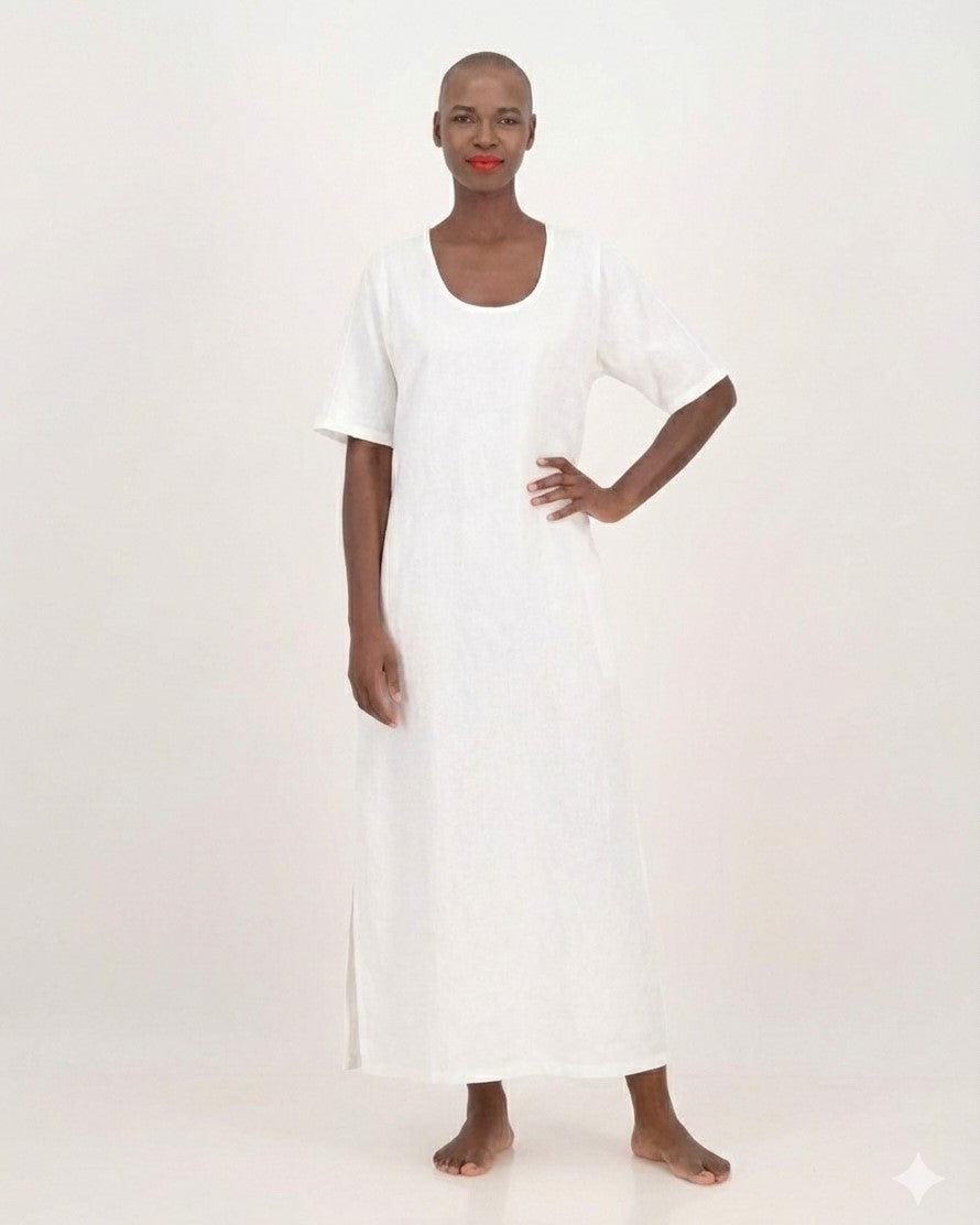 faith dress - white