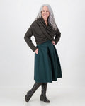 fiona wrap - chocolate check