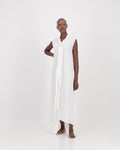 LUNAR, sleeveless vanessa -white  eco fashion, sustainable