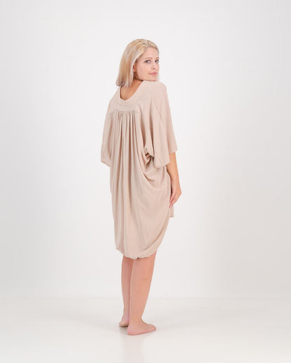 LUNAR, sahara summer kaftan - stone, eco fashion, sustainable