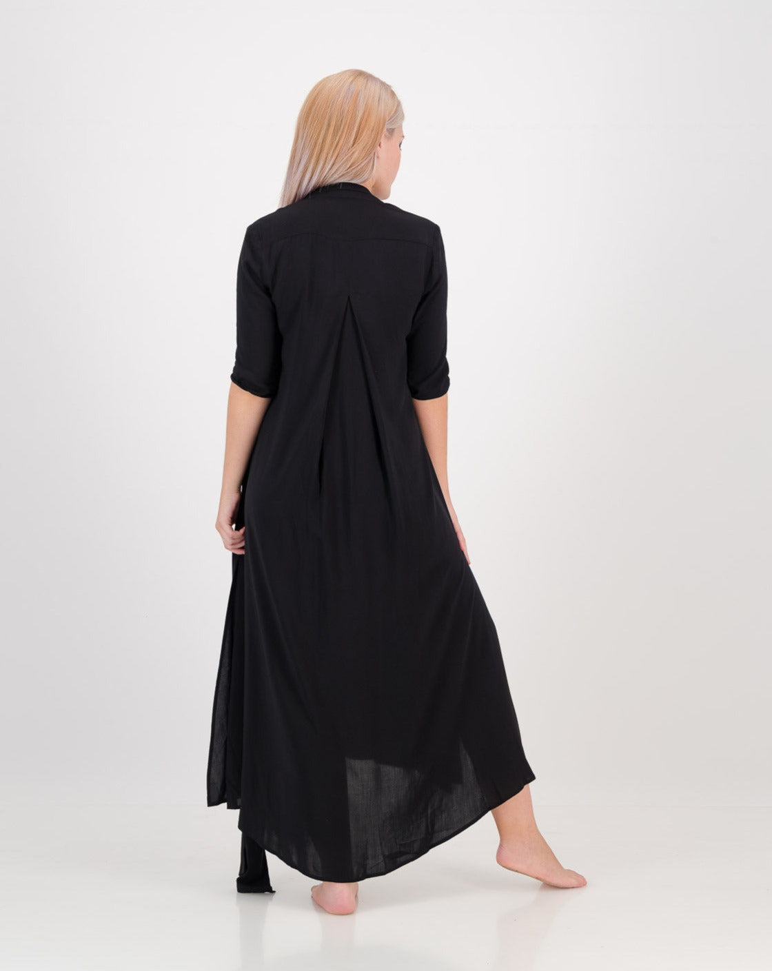 LUNAR, vanessa with sleeves - black , eco fashion, sustainable