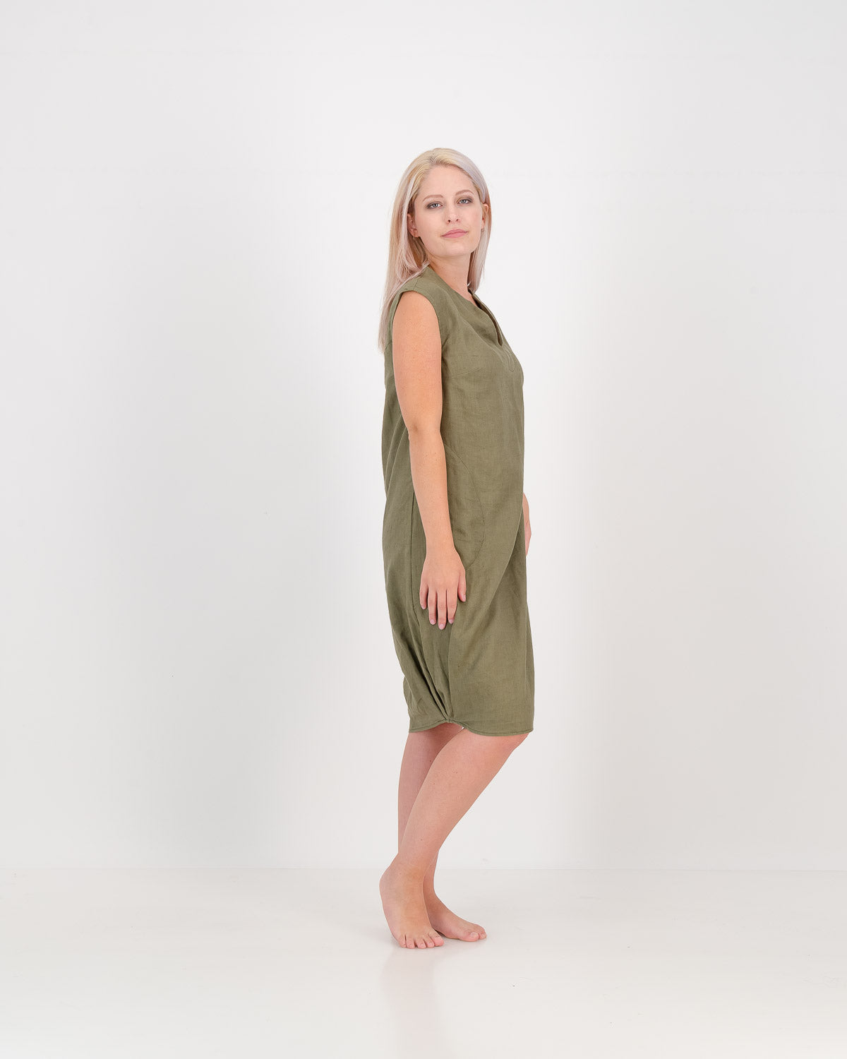 LUNAR clothing, olive steph dress, eco fashion, sustainable