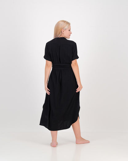 LUNAR clothing, karen dress -black, eco fashion, sustainable