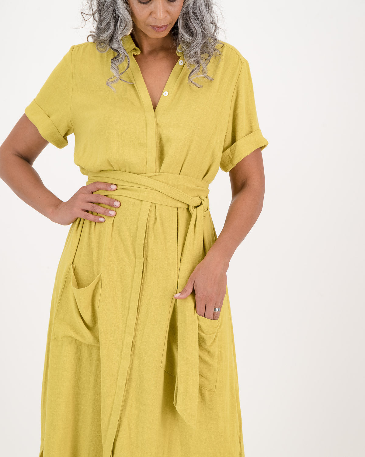 LUNAR clothing, karen dress - lemongrass, eco fashion, sustainable