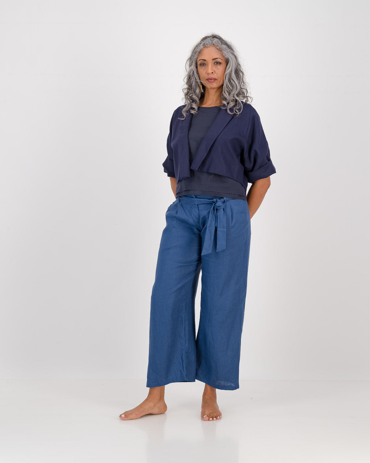 LUNAR clothing, denise culottes - sapphire blue, eco fashion, sustainable