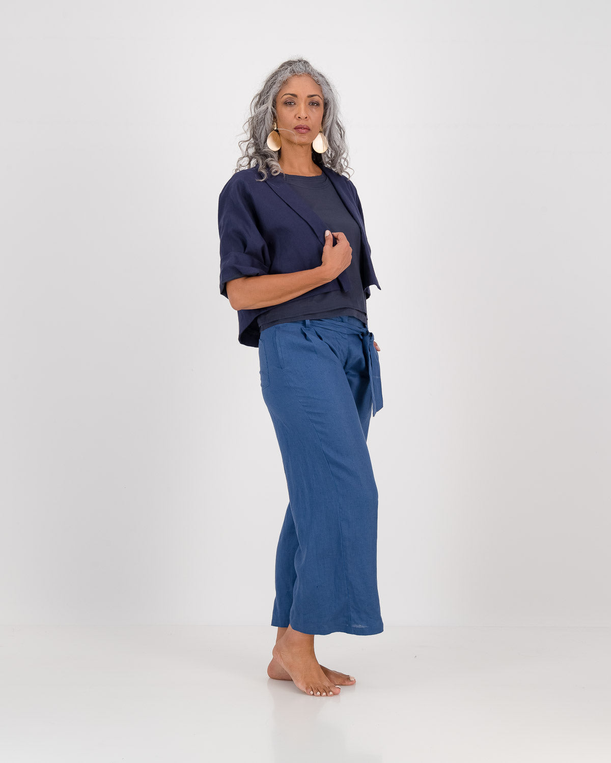 LUNAR clothing, denise culottes - sapphire blue, eco fashion, sustainable