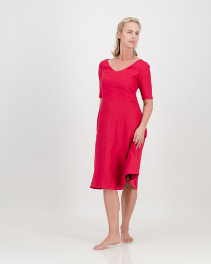 mila dress - red