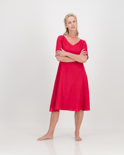 mila dress - red