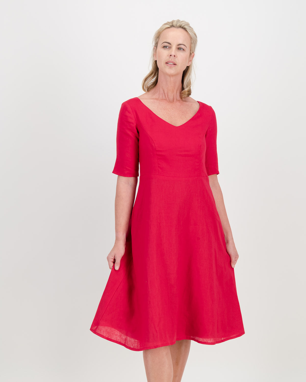 mila dress - red