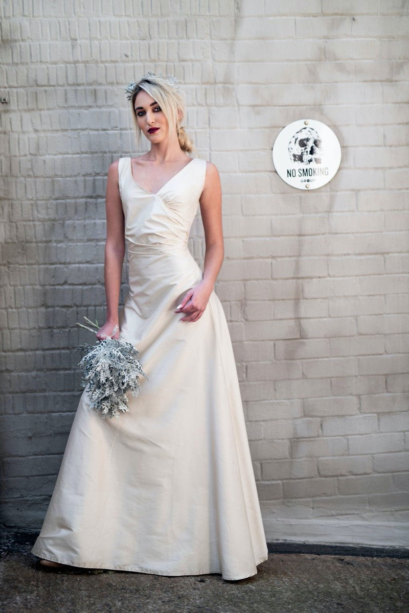 LUNAR jade wedding dress, sustainable, eco fashion