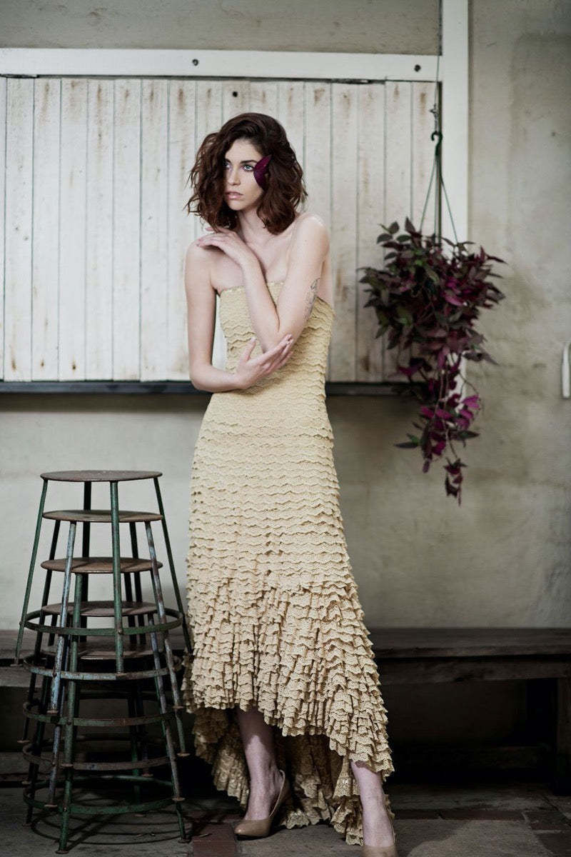 LUNAR sienna gown, eco fashion, sustainable